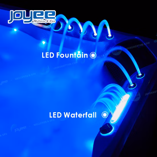 Joyee em promoção de estoque externo para 5 pessoas massagem jardim SPA banheira de hidromassagem externa banheira de hidromassagem externa Jaccuzi