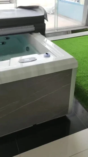 Jardim balboa nadar spa acrílico sem fim acima do solo jacuzzi ao ar livre spa piscina sistema balboa 5 pessoas ao ar livre banheira de hidromassagem spa