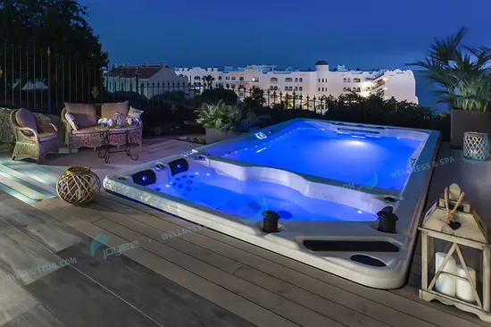 Joyee Manufactory Direct 2 Anos Banho Balboa Barato Endless Inground Fiberglass Swim SPA Pool